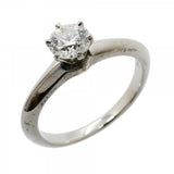 【6jfb0468】ティファニー リング ソリティア 1PD Pt950 プラチナ ダイヤモンド 0.41ct 8号【中古】レディース