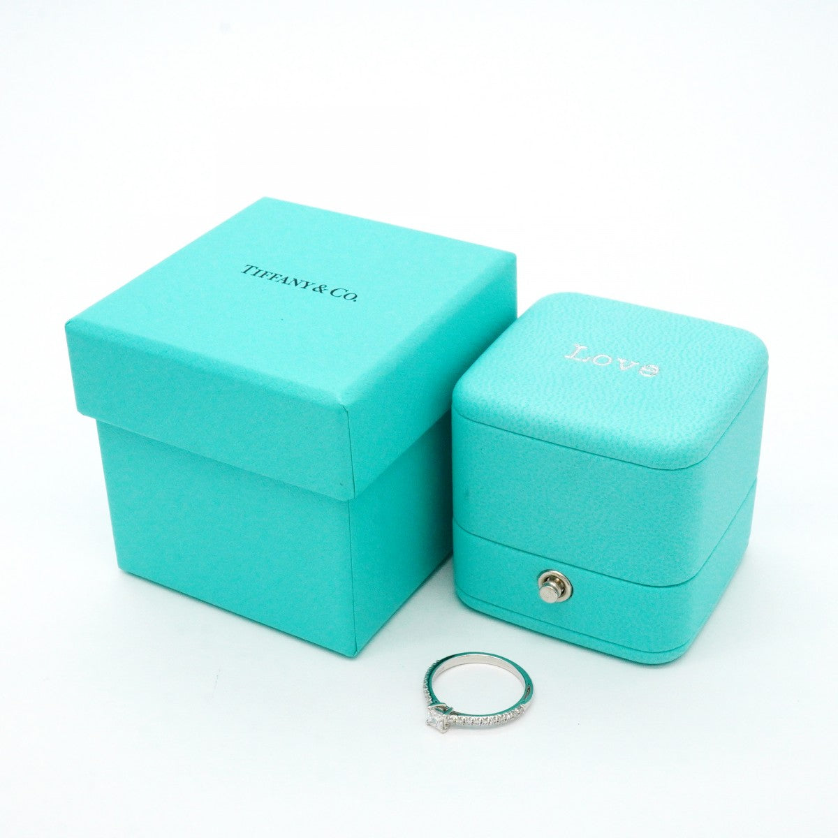 【6jfb0470】ティファニー リング ノヴォ/エンゲージメント Pt950 プラチナ ダイヤモンド 0.20ct 11号【中古】レディース