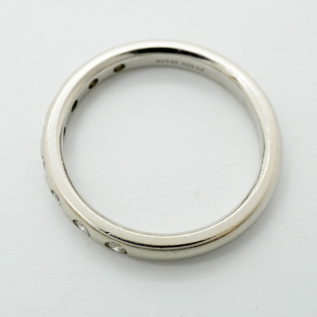 【6jfb0471】ティファニー リング スタッキングバンド 8PD Pt950 プラチナ ダイヤモンド 13.5号【中古】レディース