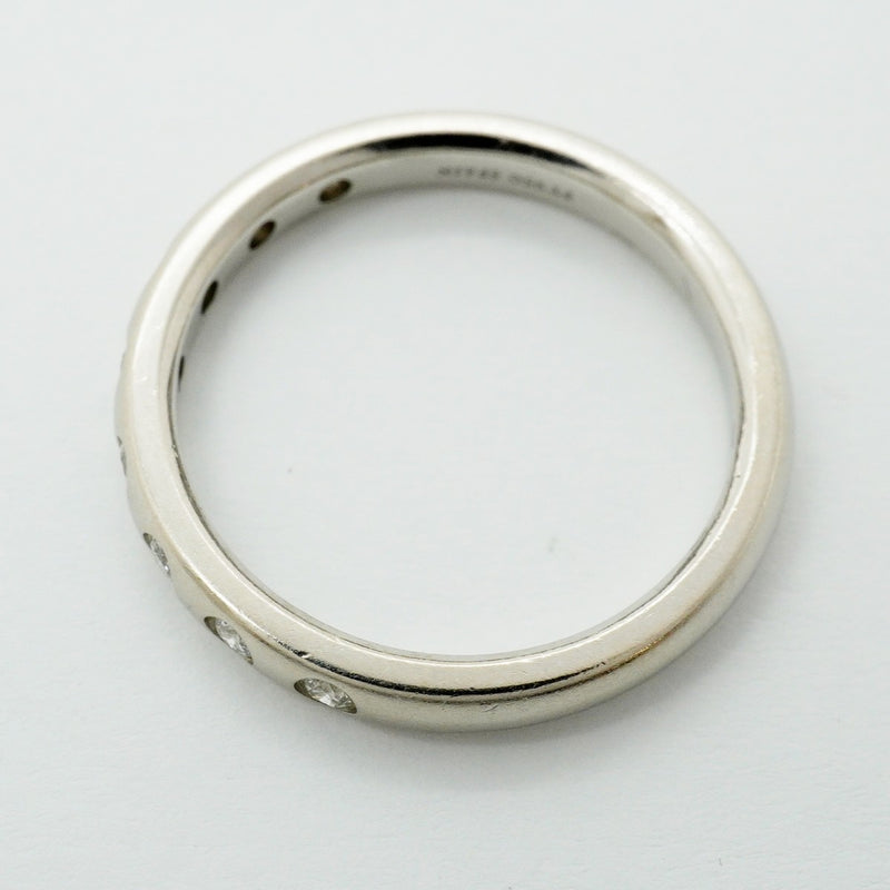 【6jfb0471】ティファニー リング スタッキングバンド 8PD Pt950 プラチナ ダイヤモンド 13.5号【中古】レディース