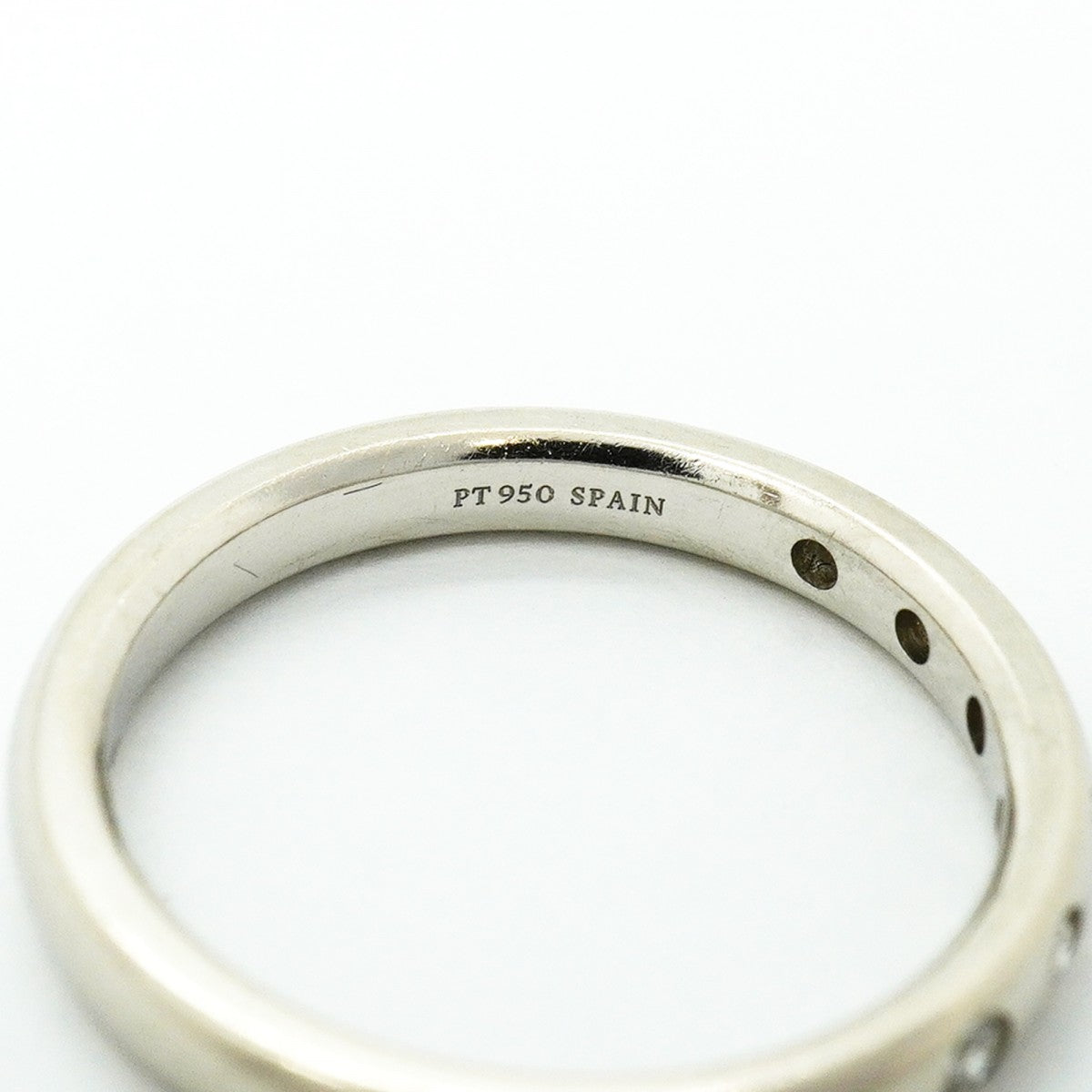 【6jfb0471】ティファニー リング スタッキングバンド 8PD Pt950 プラチナ ダイヤモンド 13.5号【中古】レディース