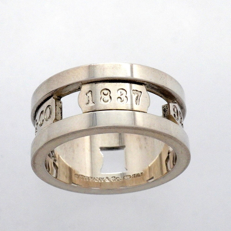 【6jfb0472】ティファニー リング 1837/エレメント シルバー925 14.5号【中古】レディース