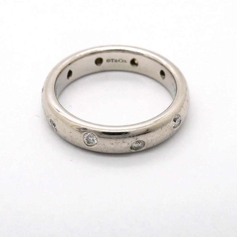 【6jfb0476】ティファニー リング ドッツ Pt950 プラチナ ダイヤモンド 11号【中古】レディース