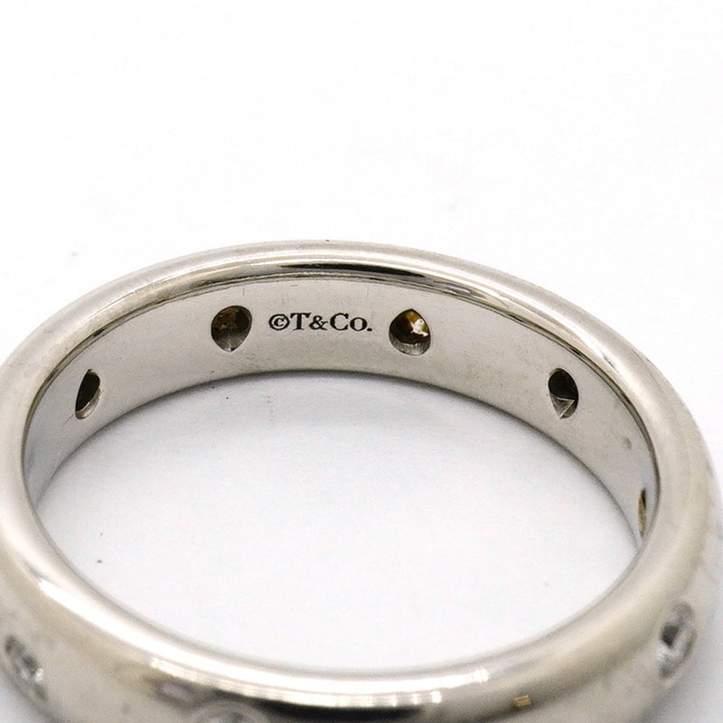 【6jfb0476】ティファニー リング ドッツ Pt950 プラチナ ダイヤモンド 11号【中古】レディース