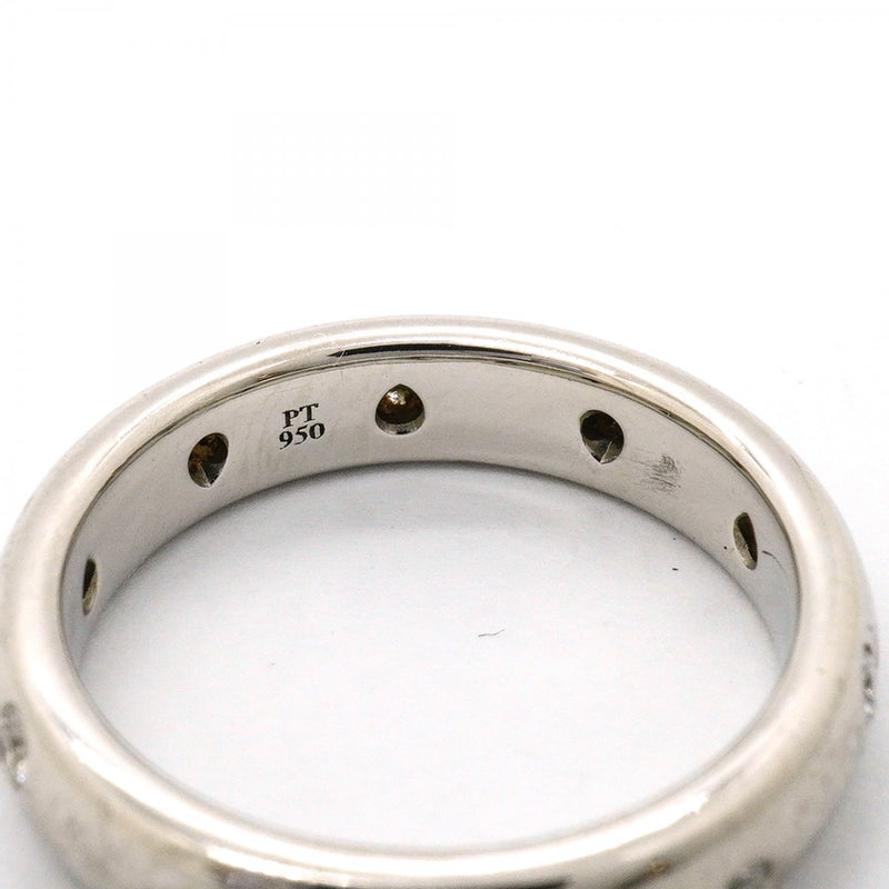 【6jfb0476】ティファニー リング ドッツ Pt950 プラチナ ダイヤモンド 11号【中古】レディース