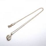 【6jfb0478-k】ティファニー ネックレス オープンウェーブ シルバー925【中古】レディース