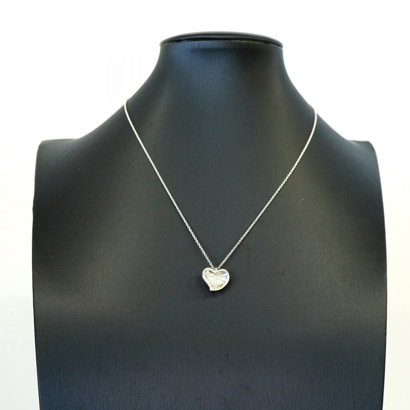【6jfb0480-k】ティファニー ネックレス フルハート シルバー925【中古】レディース