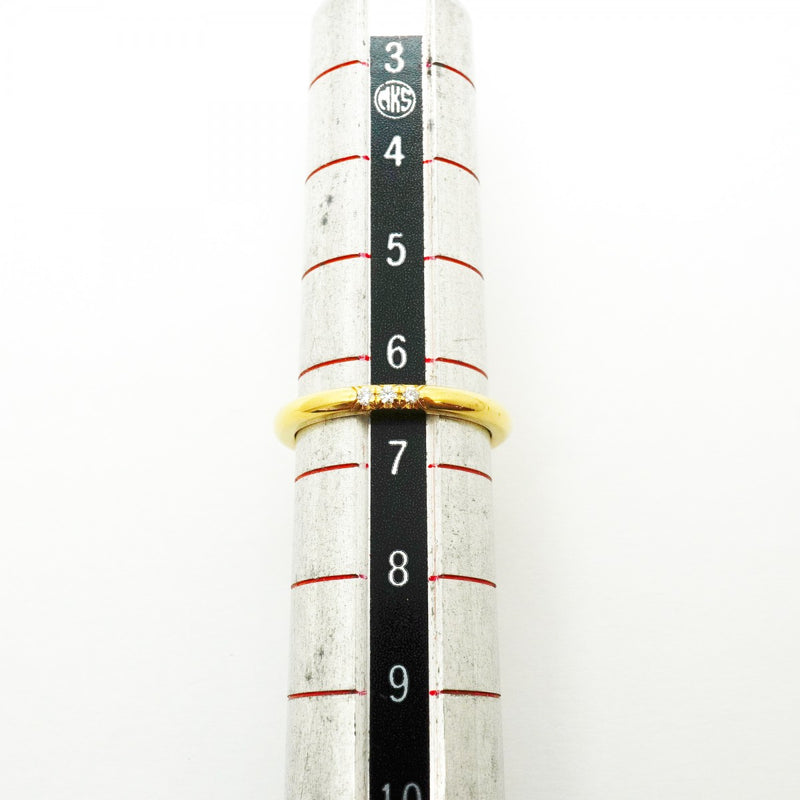 【6jfb0483】ティファニー リング フォーエバー 3PD K18YG イエローゴールド ダイヤモンド 6.5号【中古】レディース