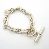 【6jfb0489】エルメス ブレスレット シェーヌダンクル MM 16コマ シルバー925【中古】メンズ レディース ユニセックス