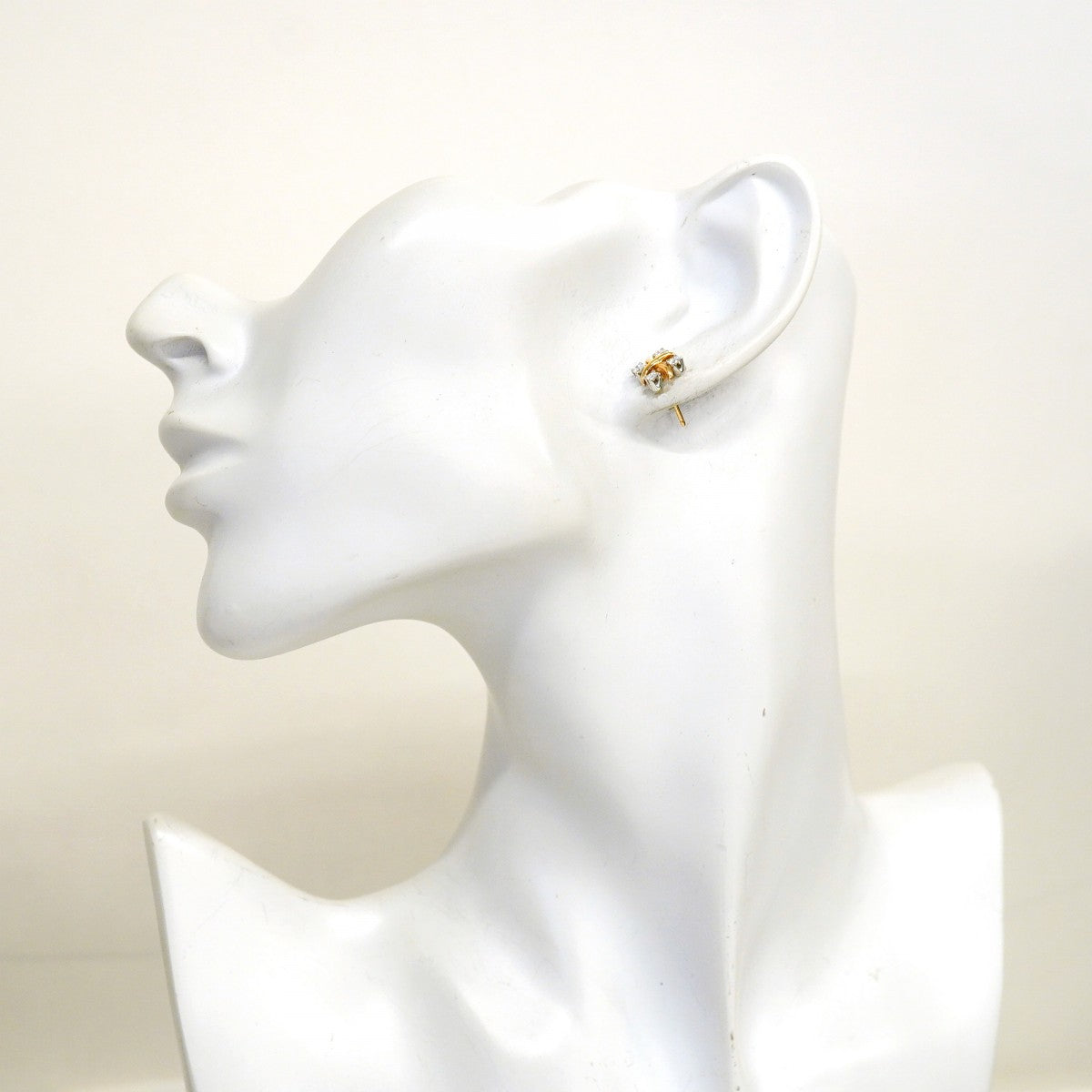【6jfb0490】ティファニー ピアス ジャンシュランバージェ 4PD K18PG ピンクゴールド Pt950 プラチナ ダイヤモンド【中古】レディース