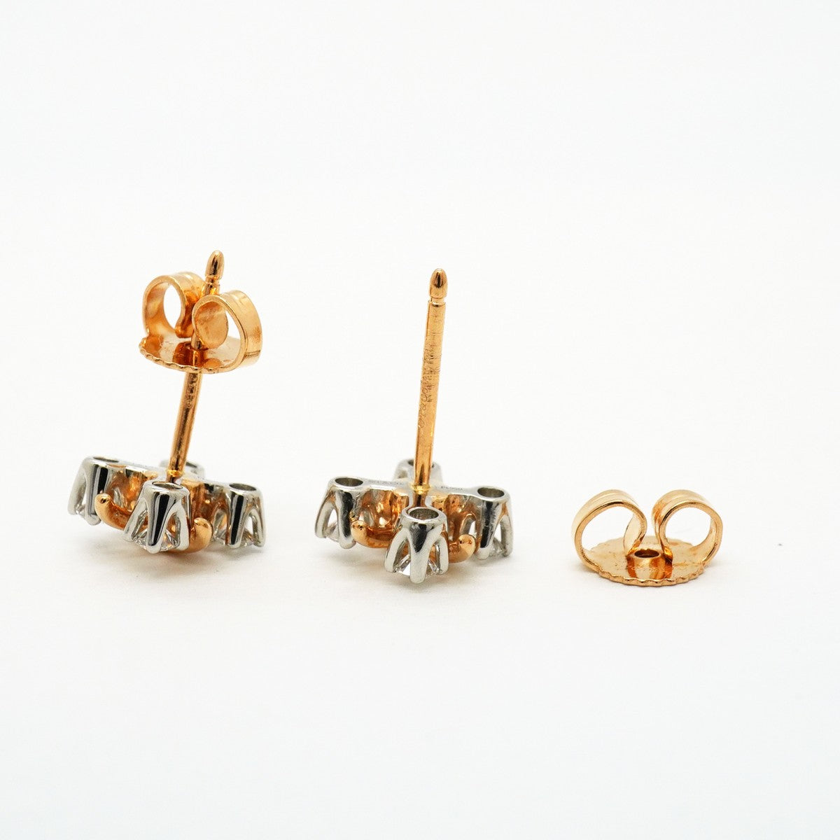 【6jfb0490】ティファニー ピアス ジャンシュランバージェ 4PD K18PG ピンクゴールド Pt950 プラチナ ダイヤモンド【中古】レディース