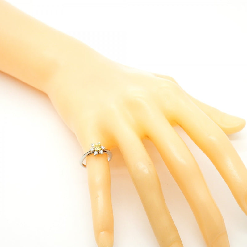 【6jfb0491】ティファニー リング バターカップ K18YG イエローゴールド Pt950 プラチナ ダイヤモンド/0.23ct/イエローダイヤモンド 9号【中古】レディース