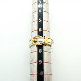 【6jfb0493】エルメス リング サンチュール K18YG イエローゴールド シルバー925 ＃48【中古】レディース