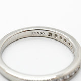 【6jfb0494】ティファニー リング チャネルセッティング Pt950 プラチナ ダイヤモンド 7.5号【中古】レディース