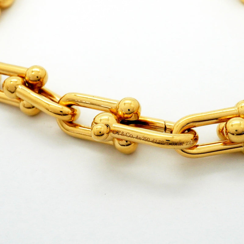 【6jfb0495】ティファニー ネックレス ハードウェア/ミディアムリンク K18YG イエローゴールド ダイヤモンド 1.39ct【中古】メンズ レディース ユニセックス