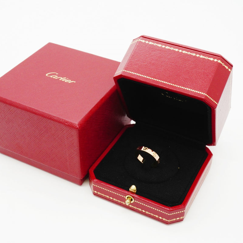 【6jfb0497】カルティエ リング ミニラブ K18PG ピンクゴールド ＃53【中古】レディース
