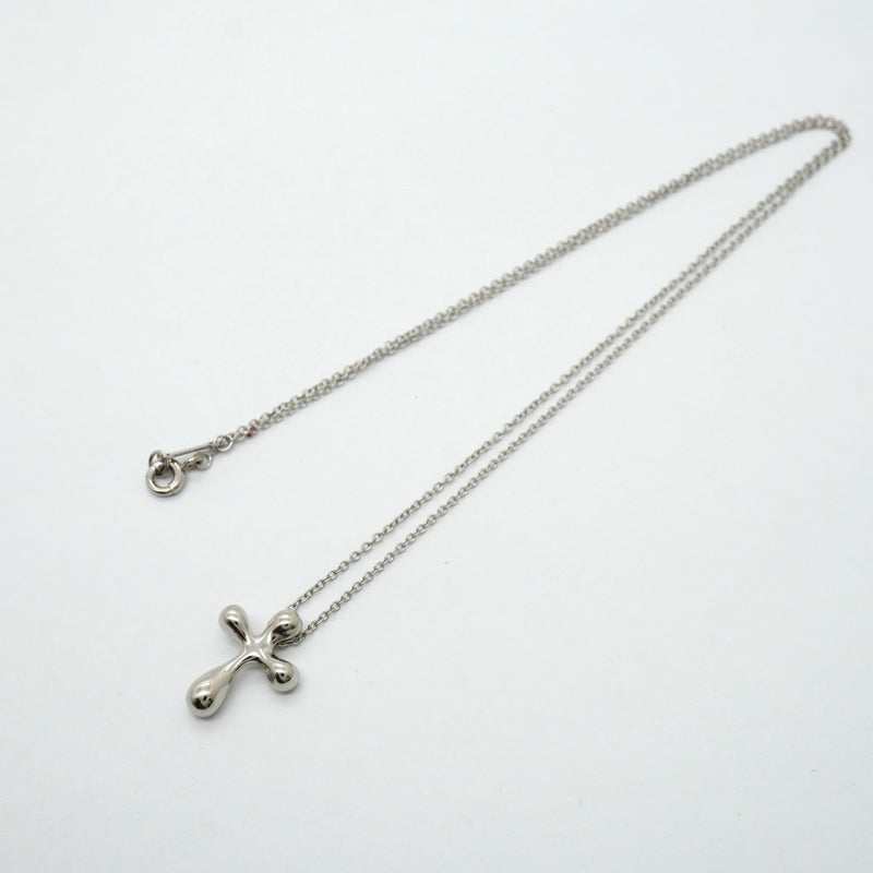 【6jfb0502】ティファニー ネックレス スモールクロス Pt950 プラチナ【中古】レディース