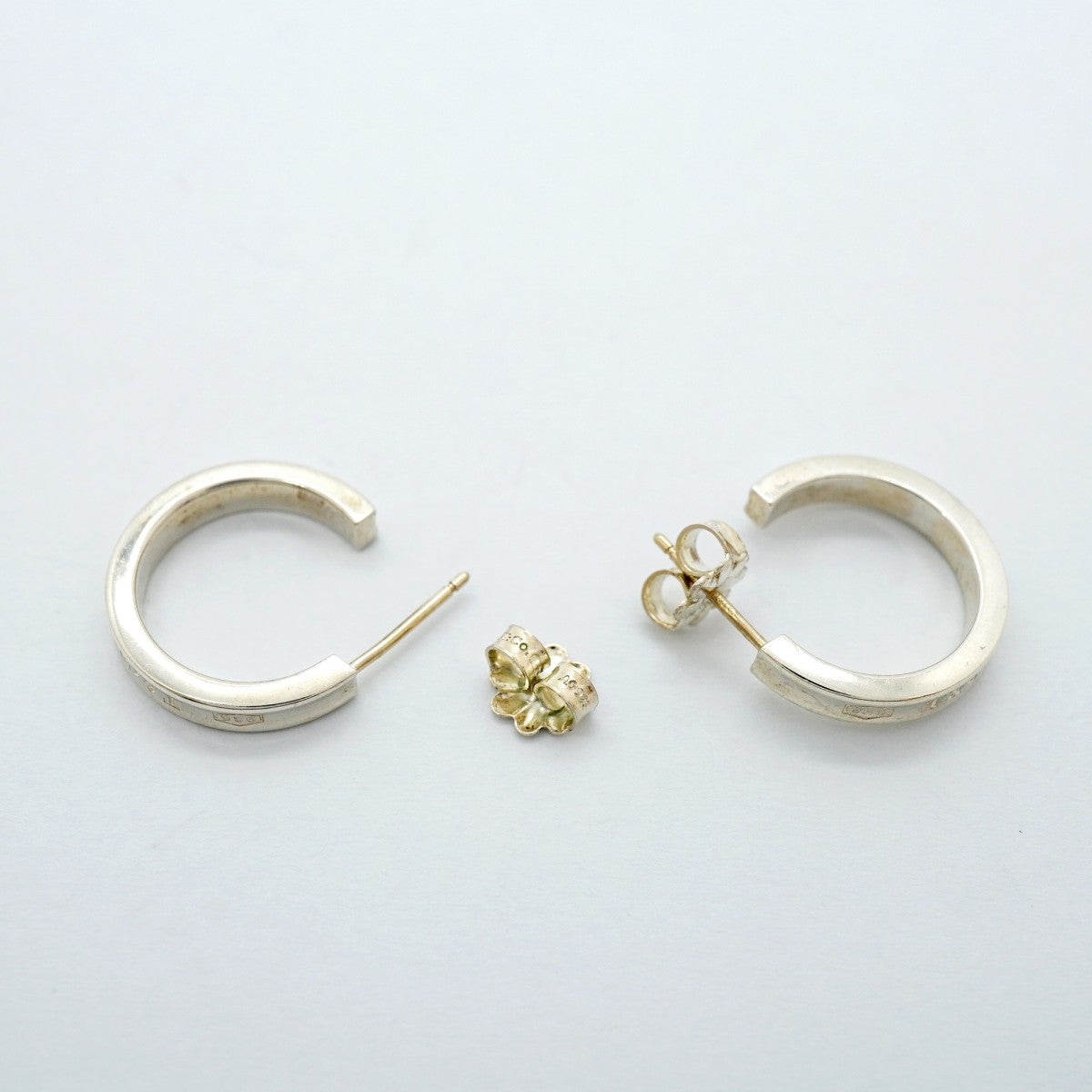 【6jfb0504】ティファニー ピアス 1837/ナロー/フープ シルバー925【中古】メンズ レディース ユニセックス
