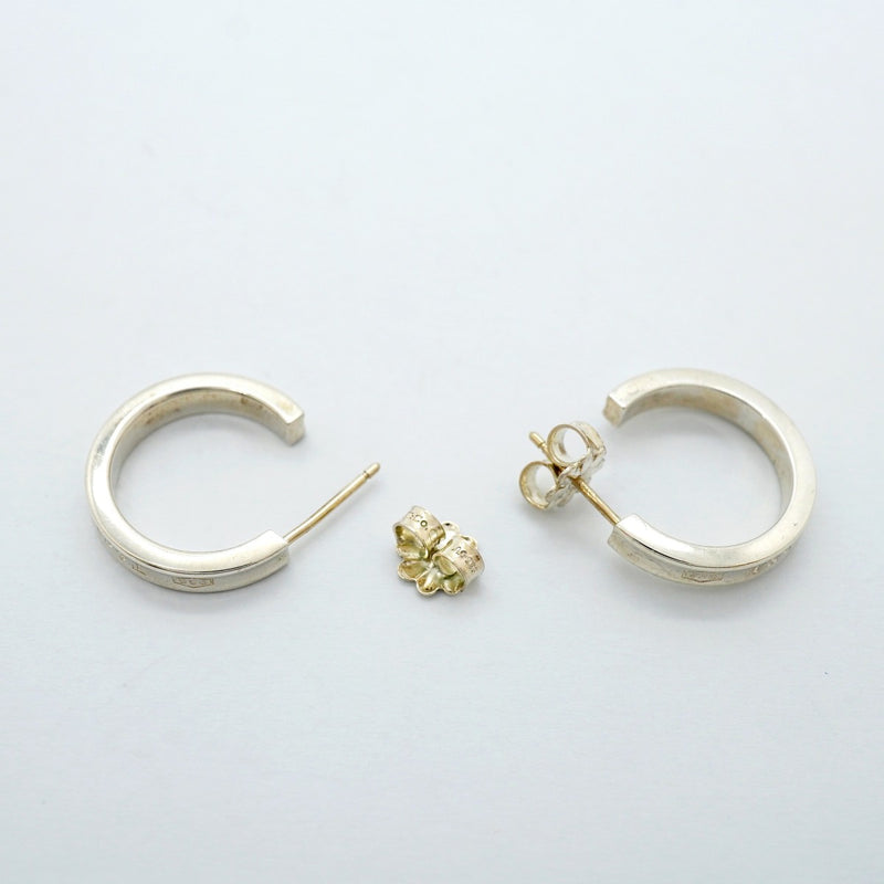【6jfb0504】ティファニー ピアス 1837/ナロー/フープ シルバー925【中古】メンズ レディース ユニセックス