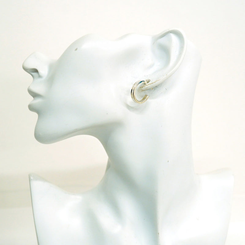 【6jfb0504】ティファニー ピアス 1837/ナロー/フープ シルバー925【中古】メンズ レディース ユニセックス