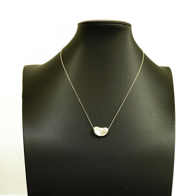 【6jfb0512】ティファニー ネックレス ビーン シルバー925【中古】レディース
