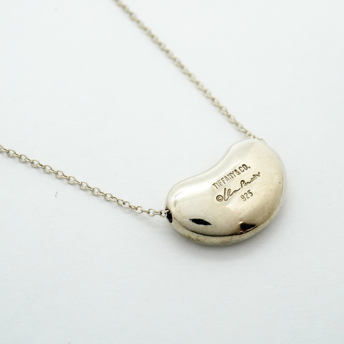 【6jfb0512】ティファニー ネックレス ビーン シルバー925【中古】レディース