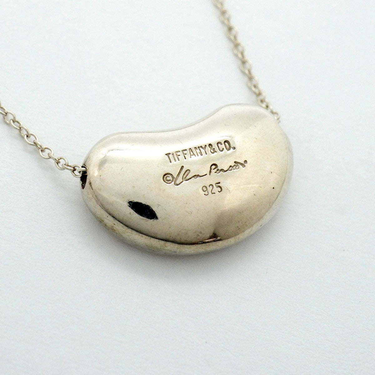 【6jfb0512】ティファニー ネックレス ビーン シルバー925【中古】レディース