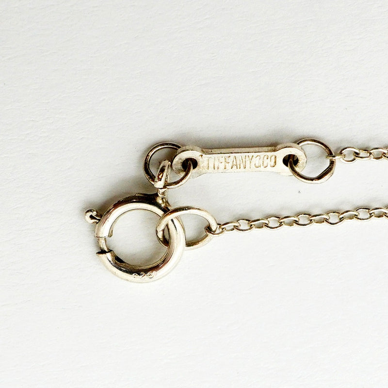 【6jfb0512】ティファニー ネックレス ビーン シルバー925【中古】レディース