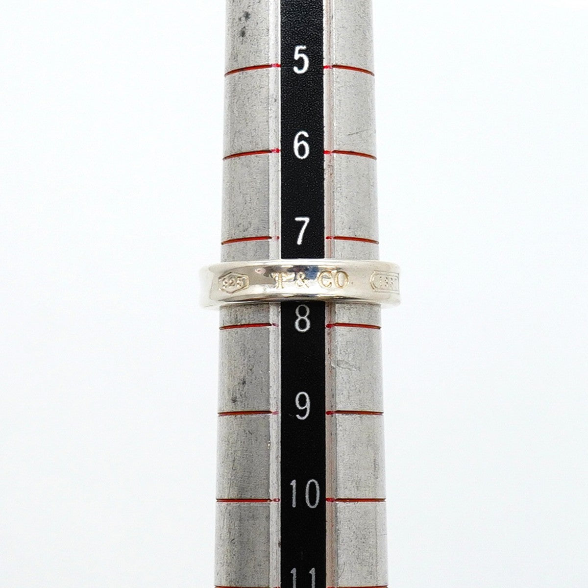 【6jfb0515】ティファニー リング ナロー シルバー925 7.5号【中古】レディース