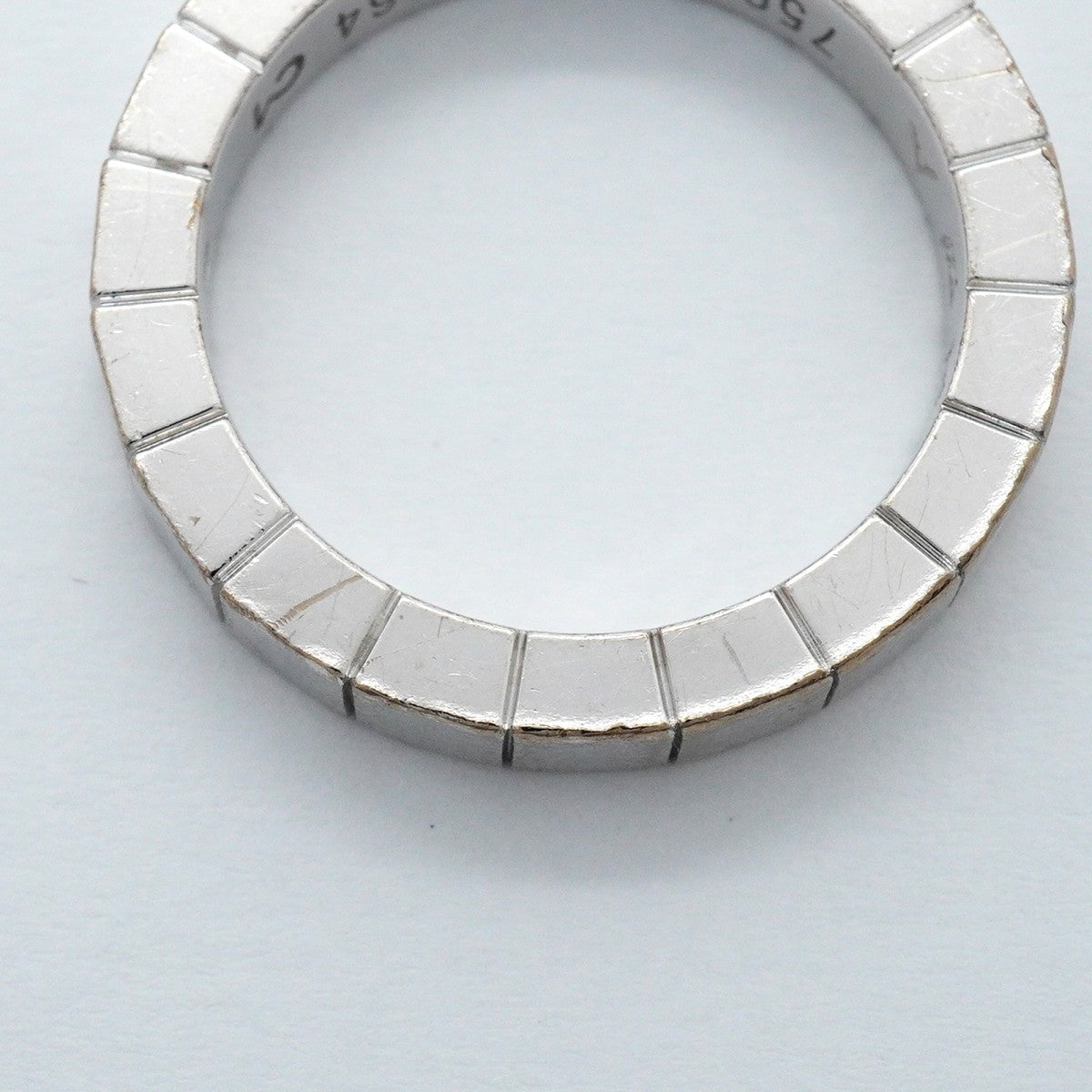 【6jfb0517】カルティエ リング ラニエール K18WG ホワイトゴールド ＃47【中古】レディース