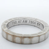 【6jfb0517】カルティエ リング ラニエール K18WG ホワイトゴールド ＃47【中古】レディース