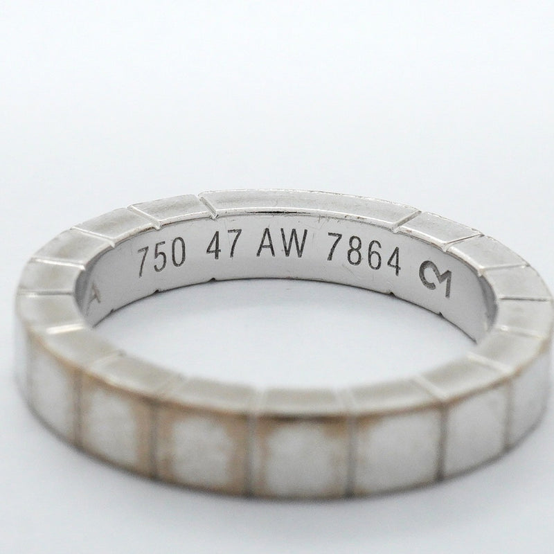 【6jfb0517】カルティエ リング ラニエール K18WG ホワイトゴールド ＃47【中古】レディース