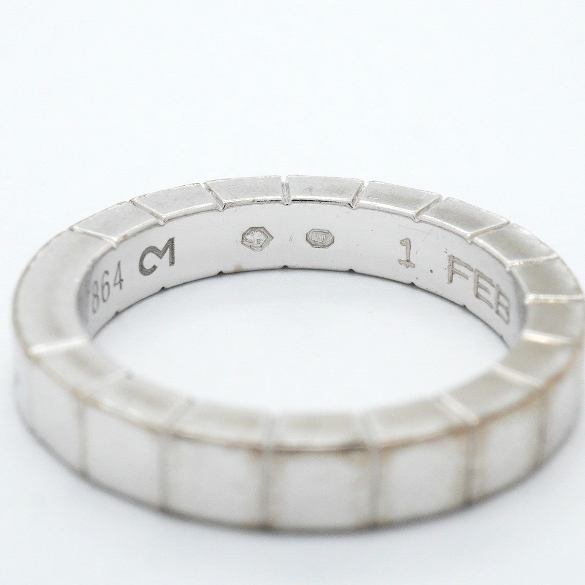 【6jfb0517】カルティエ リング ラニエール K18WG ホワイトゴールド ＃47【中古】レディース