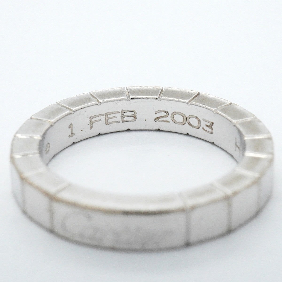 【6jfb0517】カルティエ リング ラニエール K18WG ホワイトゴールド ＃47【中古】レディース