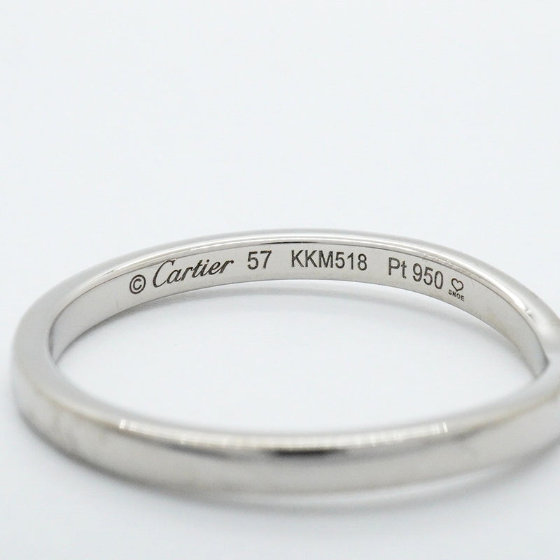 【6jfb0518】カルティエ リング バレリーナ Pt950 プラチナ ＃57【中古】メンズ