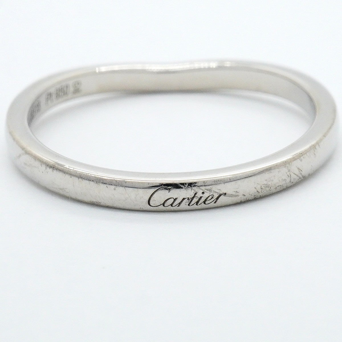 【6jfb0518】カルティエ リング バレリーナ Pt950 プラチナ ＃57【中古】メンズ