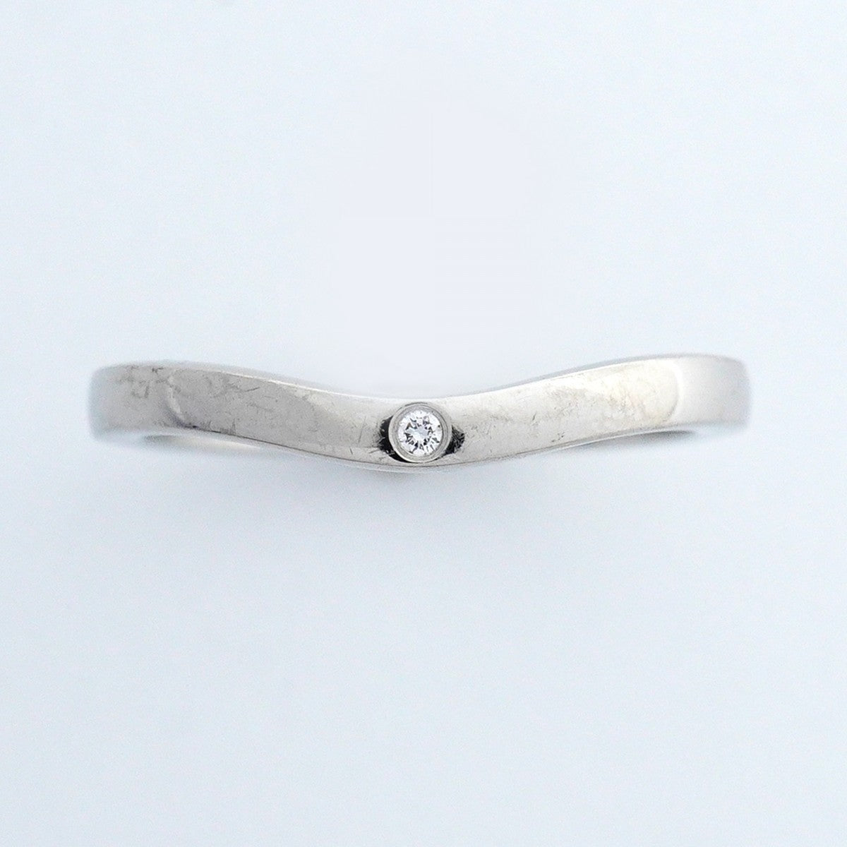 【6jfb0519】カルティエ リング バレリーナ 3PD Pt950 プラチナ ダイヤモンド ＃48【中古】レディース
