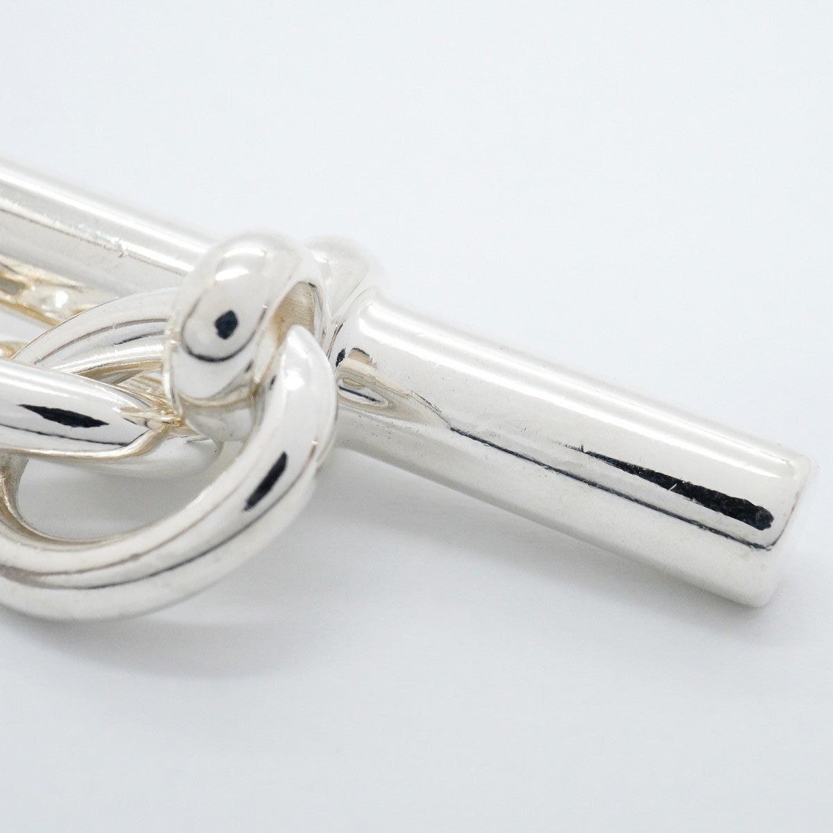【6jfb0524】エルメス ブレスレット シェーヌダンクル GM 11コマ シルバー925【中古】レディース
