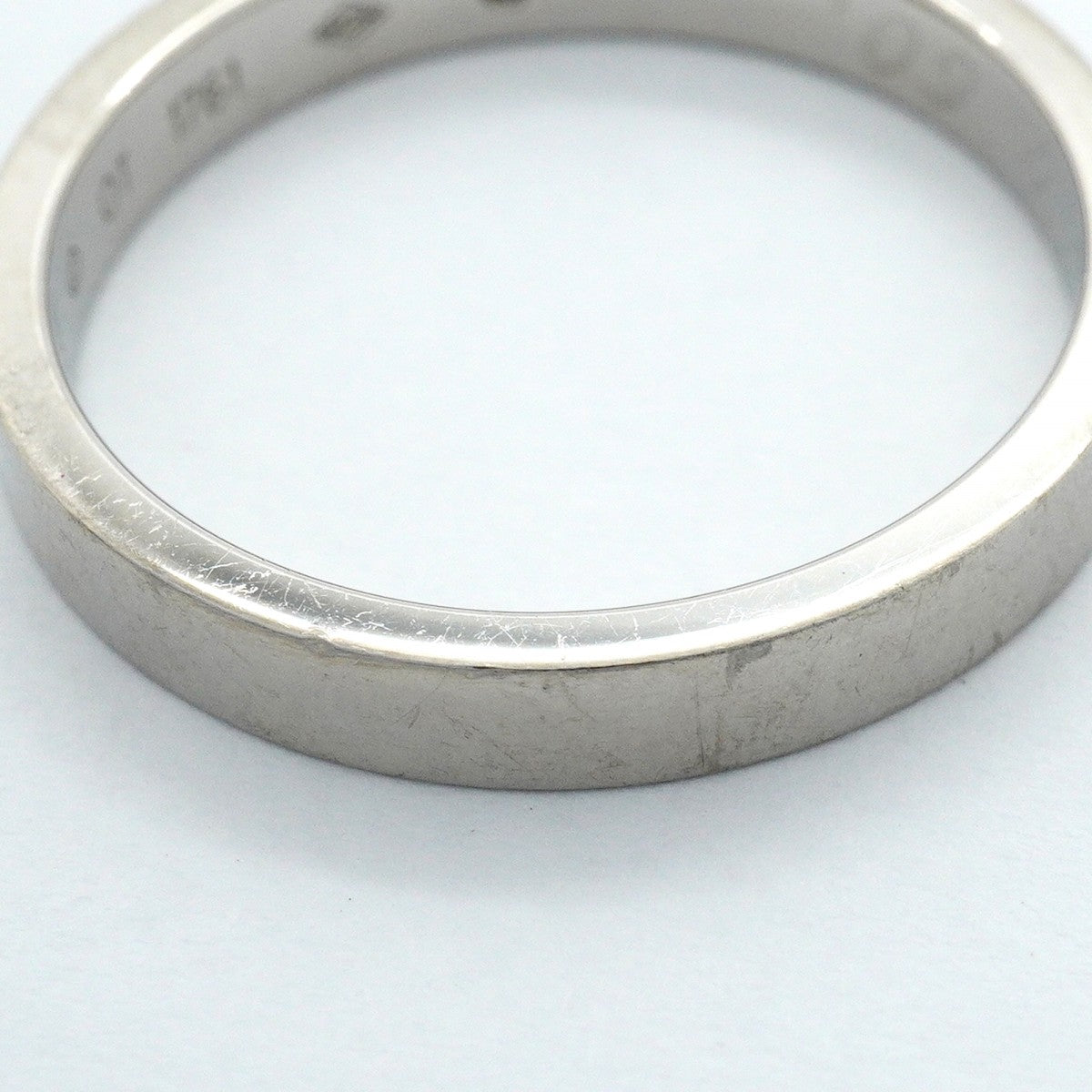 【6jfb0533】カルティエ リング Cドゥ/エングレーブド 1PD Pt950 プラチナ ダイヤモンド ＃58【中古】メンズ