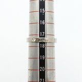 【6jfb0533】カルティエ リング Cドゥ/エングレーブド 1PD Pt950 プラチナ ダイヤモンド ＃58【中古】メンズ