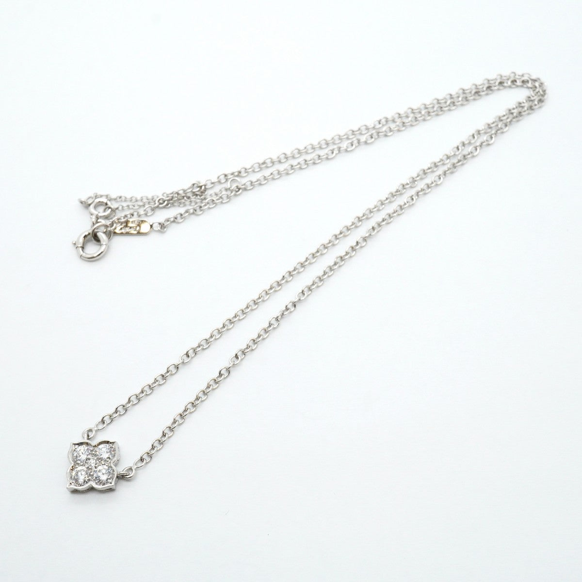 【6jfb0534】カルティエ ネックレス ヒンドゥ K18WG ホワイトゴールド ダイヤモンド【中古】レディース