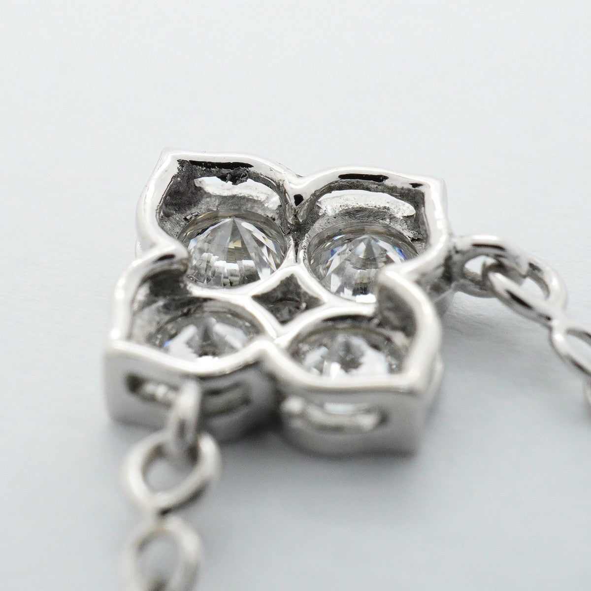 【6jfb0534】カルティエ ネックレス ヒンドゥ K18WG ホワイトゴールド ダイヤモンド【中古】レディース
