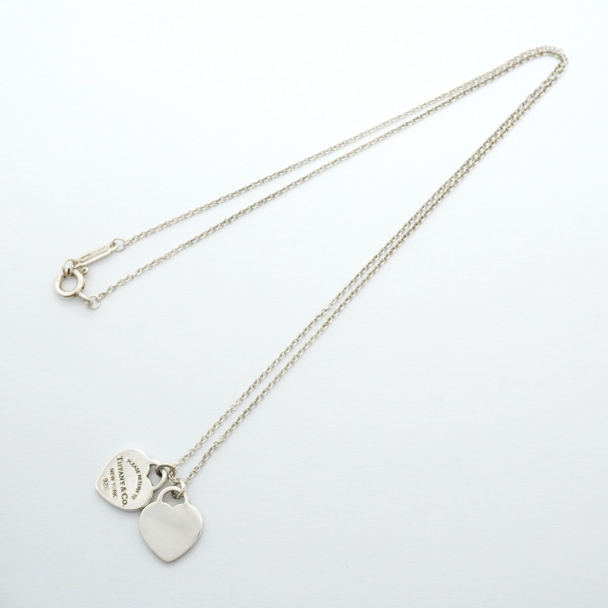 【6jfb0535】ティファニー ネックレス ダブルリターントゥハート シルバー925【中古】レディース