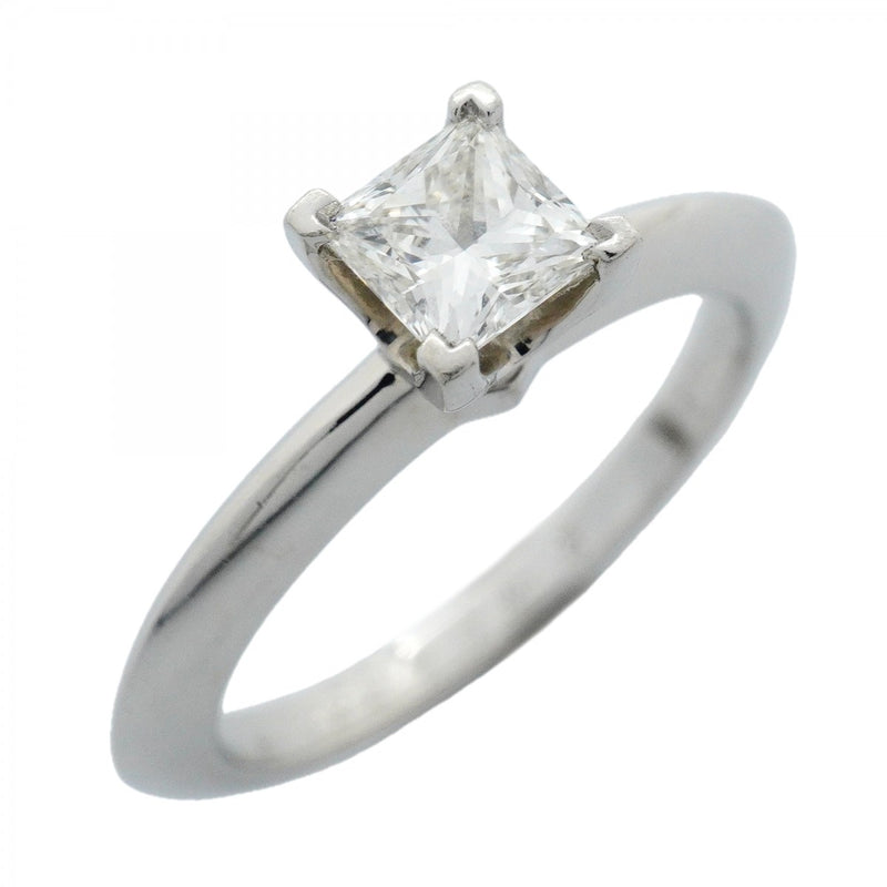 【6jfb0536】ティファニー リング ソリティア 1PD Pt950 プラチナ ダイヤモンド 0.36ct 6.5号【中古】レディース