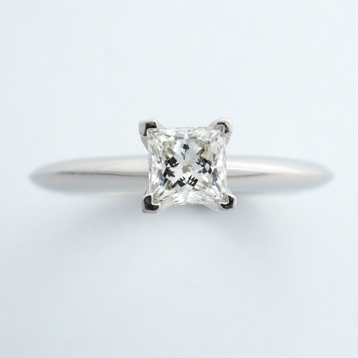【6jfb0536】ティファニー リング ソリティア 1PD Pt950 プラチナ ダイヤモンド 0.36ct 6.5号【中古】レディース