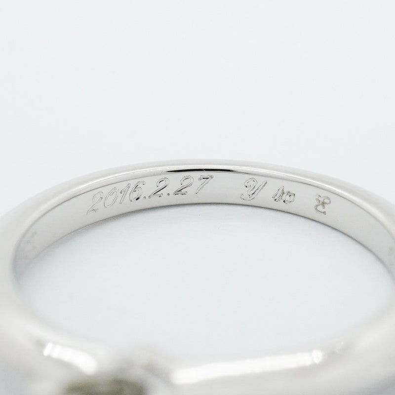 【6jfb0536】ティファニー リング ソリティア 1PD Pt950 プラチナ ダイヤモンド 0.36ct 6.5号【中古】レディース