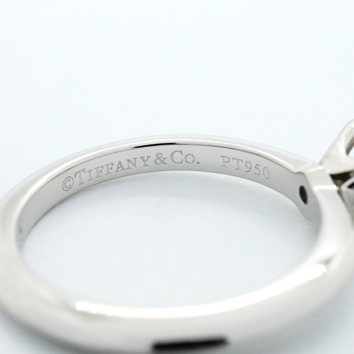 【6jfb0536】ティファニー リング ソリティア 1PD Pt950 プラチナ ダイヤモンド 0.36ct 6.5号【中古】レディース
