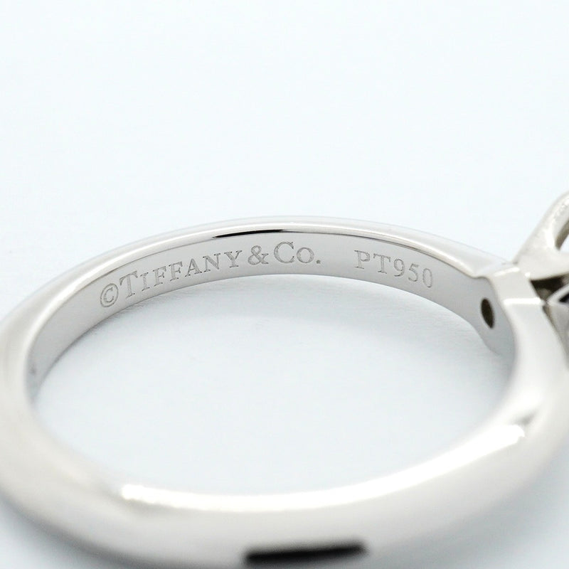 【6jfb0536】ティファニー リング ソリティア 1PD Pt950 プラチナ ダイヤモンド 0.36ct 6.5号【中古】レディース
