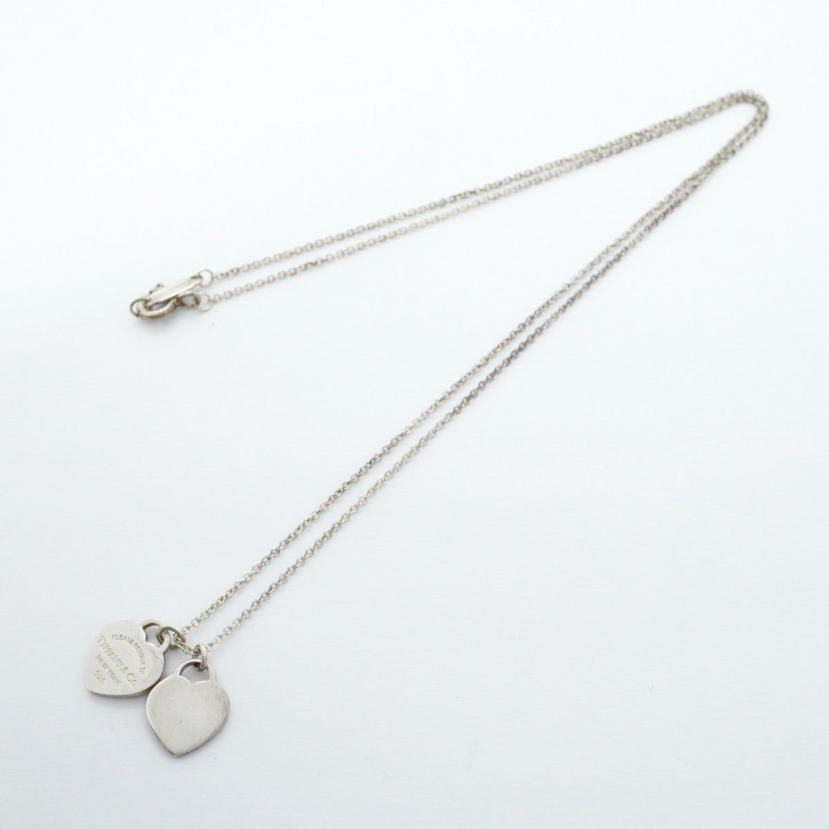 【6jfb0542-k】ティファニー ネックレス ダブルリターントゥハート シルバー925【中古】レディース