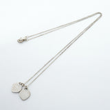【6jfb0542-k】ティファニー ネックレス ダブルリターントゥハート シルバー925【中古】レディース